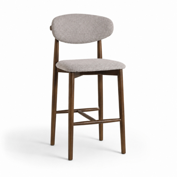 Bárszék \'Milo\' - Dió/Szürke a csoportban Bútorok / Ülőbútorok / Bárszékek nál Reforma (DC002-walnut)