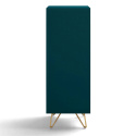 Fi&oacute;kos szekr&eacute;ny \'Elle\' 45x110 - T&uuml;rkiz/Brass