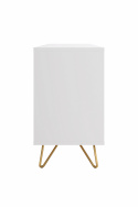 Oldalszekrény \'Elle\' - Fehér/Brass
