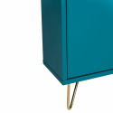 Cipős szekrény \'Elle\' - Türkiz/Brass