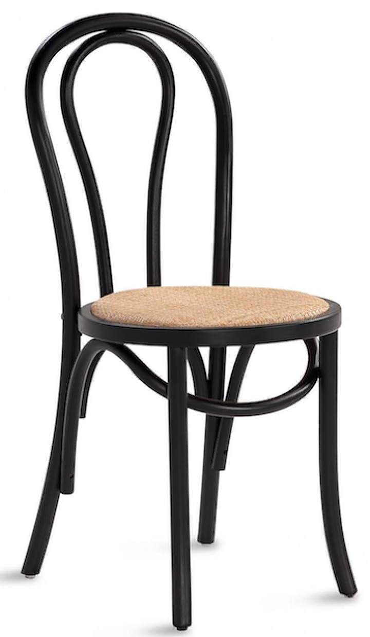 Szék \'Bistro\' - Rattan/Fekete a csoportban Bútorok / Ülőbútorok / Székek nál Reforma (FC19-Black)