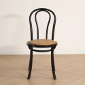 Szék \'Bistro\' - Rattan/Fekete