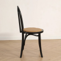 Szék \'Bistro\' - Rattan/Fekete