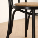 Szék \'Bistro\' - Rattan/Fekete