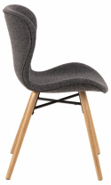 Szék \'Böda\' - Természetes/Sötétszürke