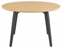 Étkezőasztal \'Cadiz\' Kerek 120x75cm - Természetes/Fekete