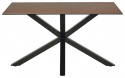 Étkezőasztal \'Heaven\' 135x80cm - Barna/Fekete