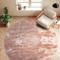 Kerek szőnyeg \'Aranga Super Soft Fur\' - Rózsaszín