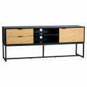 TV-szekrény \'Line\' - Tölgy/Fekete