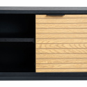 TV-szekrény \'Line\' - Tölgy/Fekete