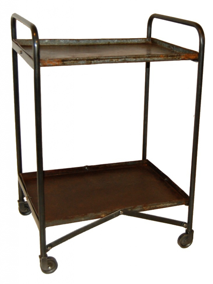 Vintage gurulós asztal \'Eton\' - Vas a csoportban Bútorok / Asztalok / Tálalókocsik & Görgős asztalok nál Reforma (M16129)