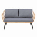Kerti kanapé \'Sardinia\' - Természetes/Szürke
