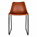 Szék Vintage - Bőr/Fém
