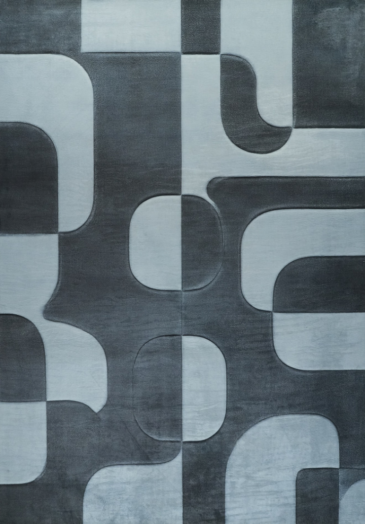 \'Merano\' szőnyeg - Fekete/Szürke a csoportban Dekoráció / Szőnyegek nál Reforma (RG01-62)