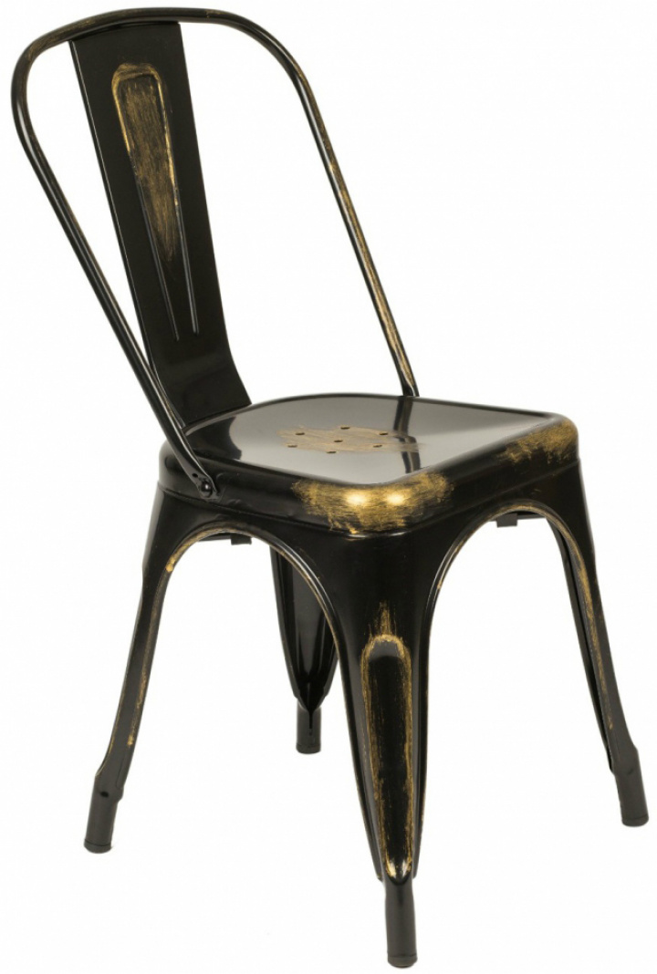 Montmartre szék - Vintage fekete/antik a csoportban Bútorok / Ülőbútorok / Székek nál Reforma (SM-1027C-sBlackgold)