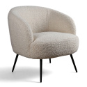 Fotel \'Capri\' - Feh&eacute;r/Boucl&eacute;