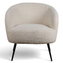 Fotel \'Capri\' - Feh&eacute;r/Boucl&eacute;