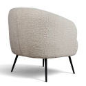 Fotel \'Capri\' - Feh&eacute;r/Boucl&eacute;
