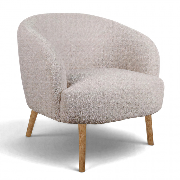 Fotel \'Capri\' fa l&aacute;b - B&eacute;zs/Boucl&eacute; a csoportban Bútorok / Ülőbútorok / Fotelok nál Reforma (T8049-boucle-beige)