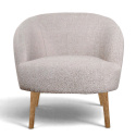 Fotel \'Capri\' fa l&aacute;b - B&eacute;zs/Boucl&eacute;