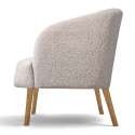 Fotel \'Capri\' fa l&aacute;b - B&eacute;zs/Boucl&eacute;