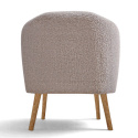 Fotel \'Capri\' fa l&aacute;b - B&eacute;zs/Boucl&eacute;