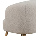 Fotel \'Capri\' fa l&aacute;b - B&eacute;zs/Boucl&eacute;