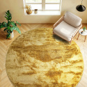 Kerek szőnyeg \'Aranga Super Soft\' 200cm - S&aacute;rga
