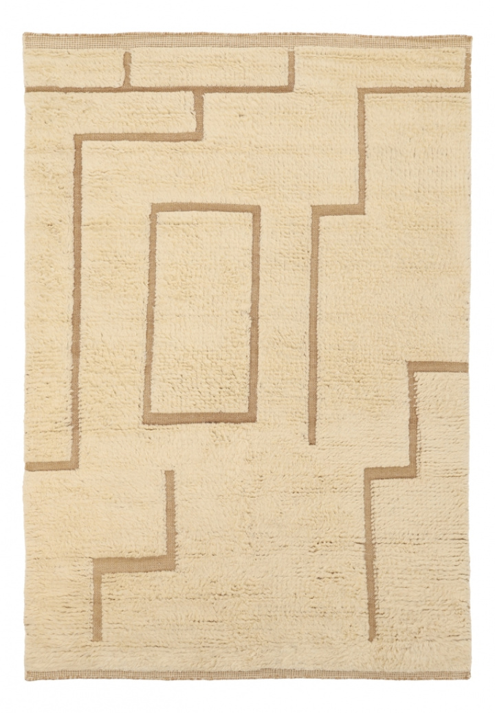 Ryamatto \'Kiberg Handwoven Wool\' - fehér a csoportban Dekoráció / Szőnyegek nál Reforma (V10200)