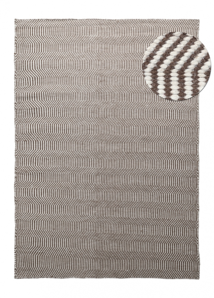 Gyapjú szőnyeg \'Larkana\' - Barna/fehér a csoportban Dekoráció / Szőnyegek / Gyapjú szőnyegek nál Reforma (V1020111)