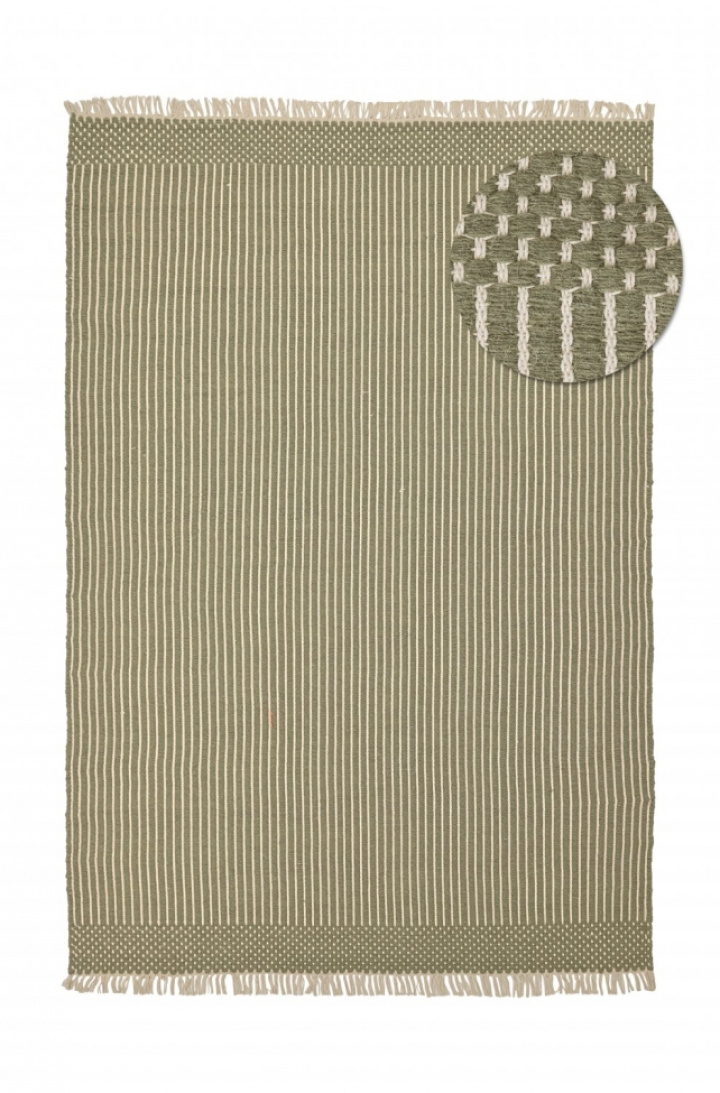 Gyapjú szőnyeg \'Arbil\' - Zöld/fehér a csoportban Dekoráció / Szőnyegek / Gyapjú szőnyegek nál Reforma (V102015001)