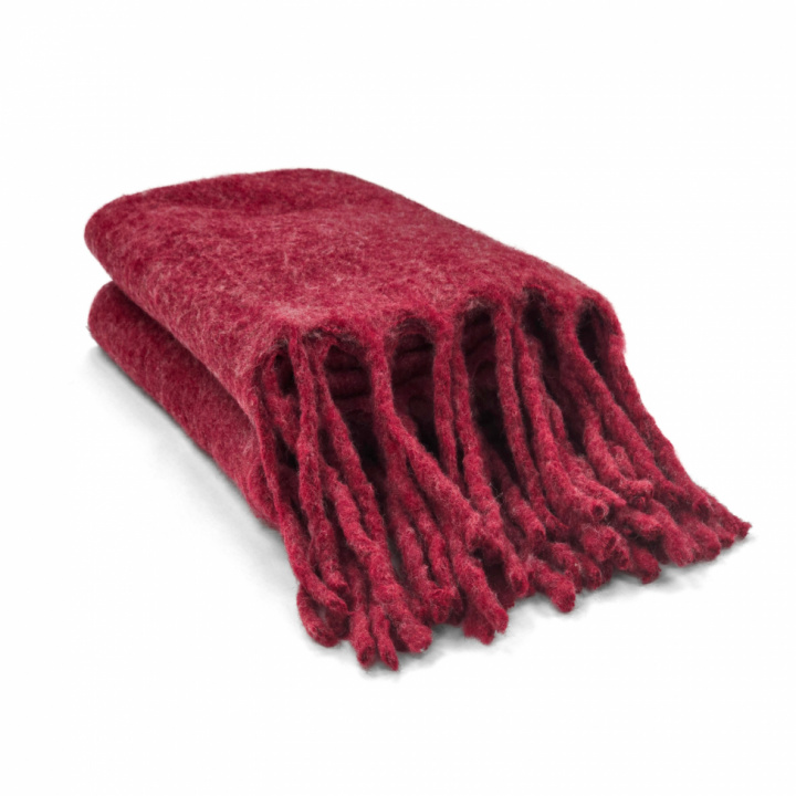 Kockás takaró \'Samantha\' 130x170cm - Sötétpiros a csoportban Dekoráció / Textíliák / Takarók és plédek nál Reforma (V10201727)