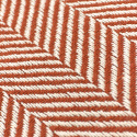 Pamut takaró \'Denisa Fishbone\' 130x170cm - Barna/fehér