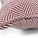 Párnahuzat \'Denisa Fishbone\' 45x45cm - Piros/fehér