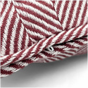 Párnahuzat \'Denisa Fishbone\' 45x45cm - Piros/fehér
