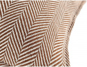 Párnahuzat \'Denisa Fishbone\' 45x45cm - Barna/fehér