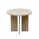 Kávézóasztal \'Créme\' Kerek 55 cm - Fehér pigmentált