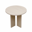 Kávézóasztal \'Créme\' Kerek 55 cm - Fehér pigmentált
