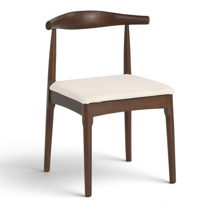 Szék \'Fager\' - Dió/Beige a csoportban Bútorok / Ülőbútorok / Székek nál Reforma (WS-8662-beige)