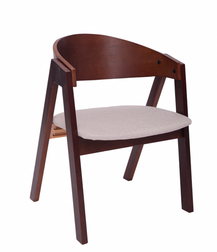 Szék \'Voss\' - Dió/Szürke a csoportban Bútorok / Ülőbútorok / Székek nál Reforma (WS-ND006-walnut-grey)