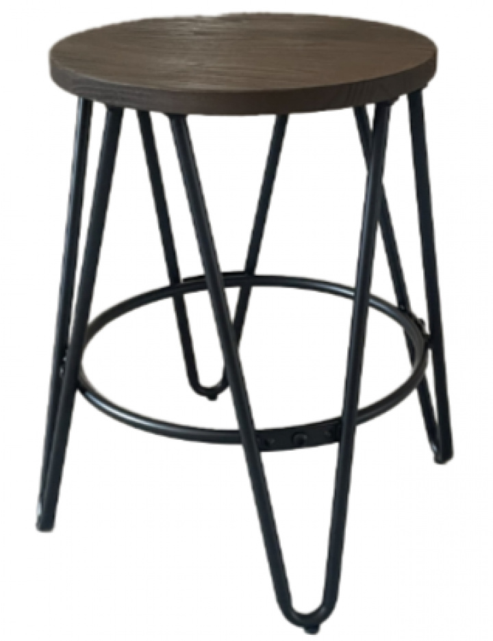 Pall \'Rustic\' 45cm - Fa/Fém a csoportban Kampány / Bútorok / Ülőbútorok nál Reforma (YD-G18-W)