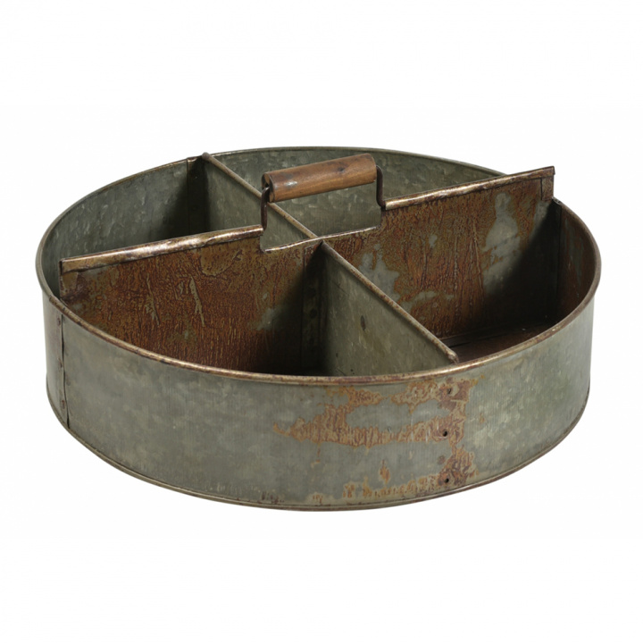 Vintage doboz fogantyúval \'Agustin\' - Vas/Patina a csoportban Bútorok / Polcok és tárolás / Kis tárolás nál Reforma (m16427)