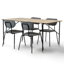 &Eacute;tteremcsoport \'Kungsholmen Hornstull\' - 1 Asztal & 4 Sz&eacute;k